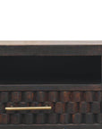 Cadiz Carved Open-Slot Bedside