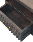 Cadiz Carved Open-Slot Bedside