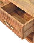 Cadiz Carved Entryway Shoe Cabinet