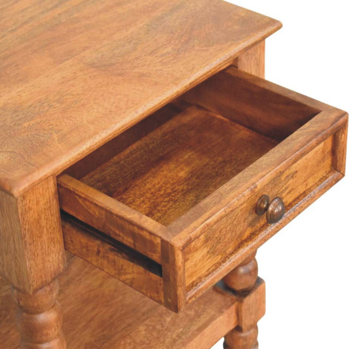 Spindle Bedside Table