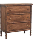 Bamboo Carved 3-Drawer Chest