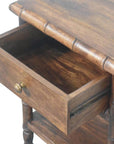 Bamboo Carved Bedside Table