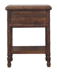 Bamboo Carved Bedside Table