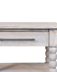 Spindle Acid Wash Side Table