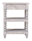 Spindle Acid Wash Side Table