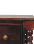 Spindle Winewood Nightstand