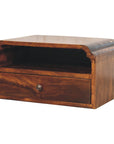 Avora Wall-Mounted Chestnut Bedside