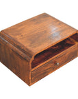 Avora Wall-Mounted Chestnut Bedside