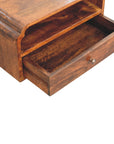Avora Wall-Mounted Chestnut Bedside