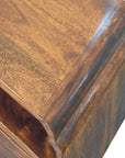 Avora Wall-Mounted Chestnut Bedside