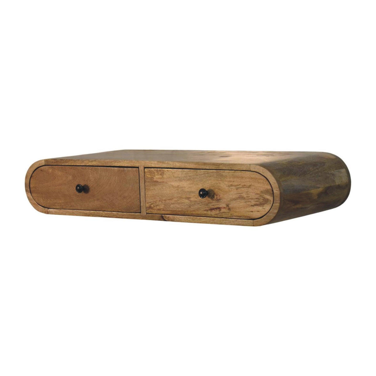 Curved 2 Drawer Wall Console