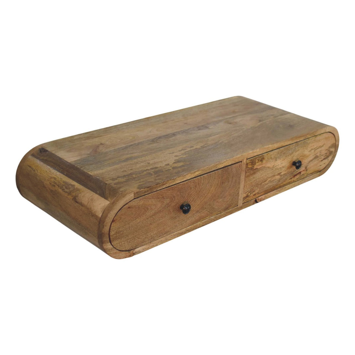Curved 2 Drawer Wall Console