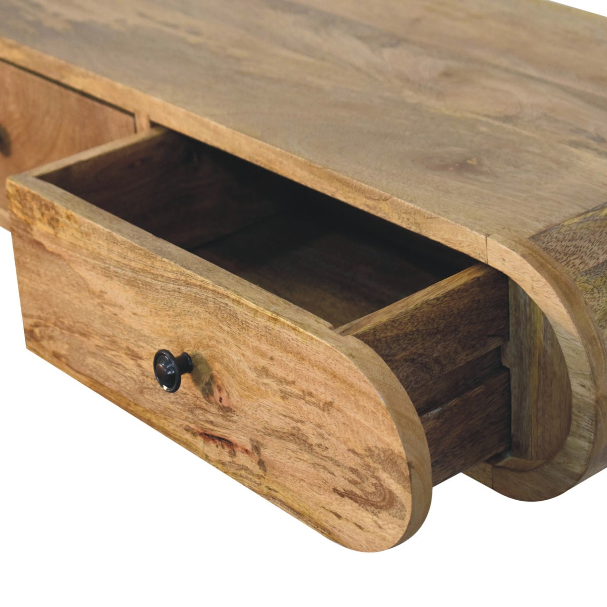 Curved 2 Drawer Wall Console