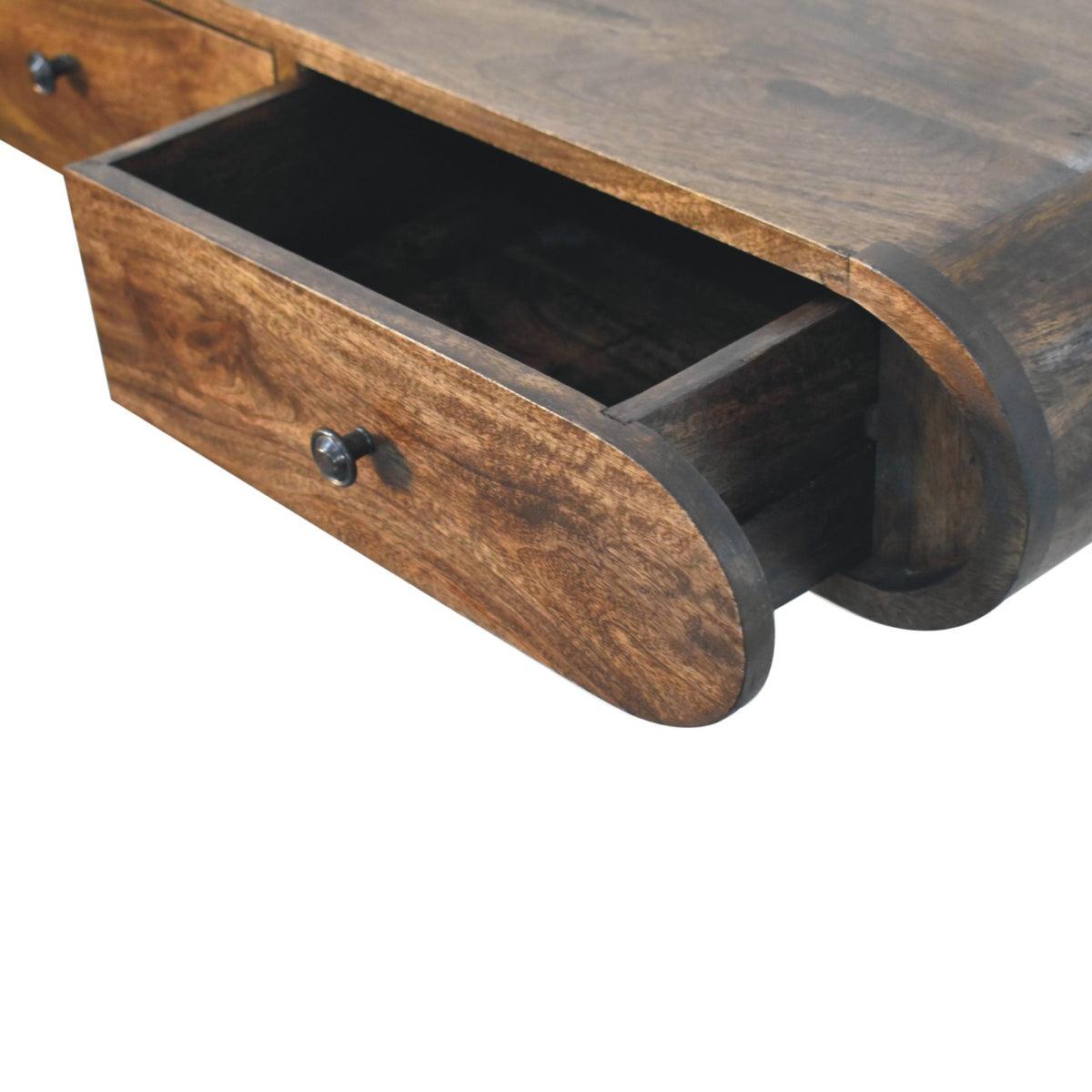 Sculpted 2 Drawer Wall Console