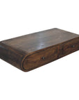 Sculpted 2 Drawer Wall Console