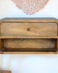 Floating Curve Open Slot Nightstand