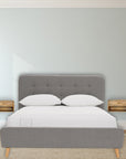 Floating Curve Open Slot Nightstand