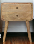 Curved Oak-ish Nightstand