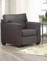 Aman Burnaby Grey Fabric Condo Sectional Sofa, image 3