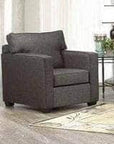 Aman Burnaby Grey Fabric Condo Sectional Sofa, image 3