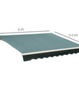Aosom 8.2ft x 6.6ft Retractable Awning Sunshade Shelter Canopy for Patio Outdoor Deck, image 3