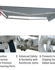 Aosom 8.2ft x 6.6ft Retractable Awning Sunshade Shelter Canopy for Patio Outdoor Deck, image 11