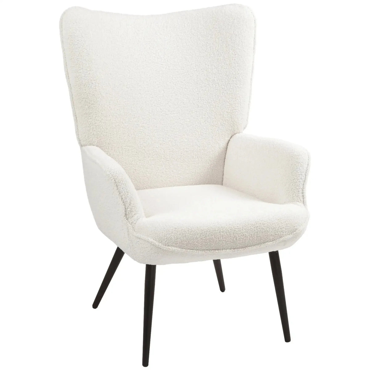 Aosom Accent Upholstered Wingback Chair, image 2