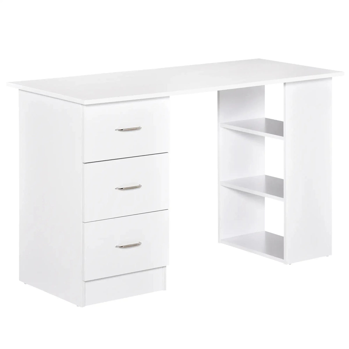 Aosom Computer Office Desk With 3 Shelves and 3 Storage Drawers, image 2
