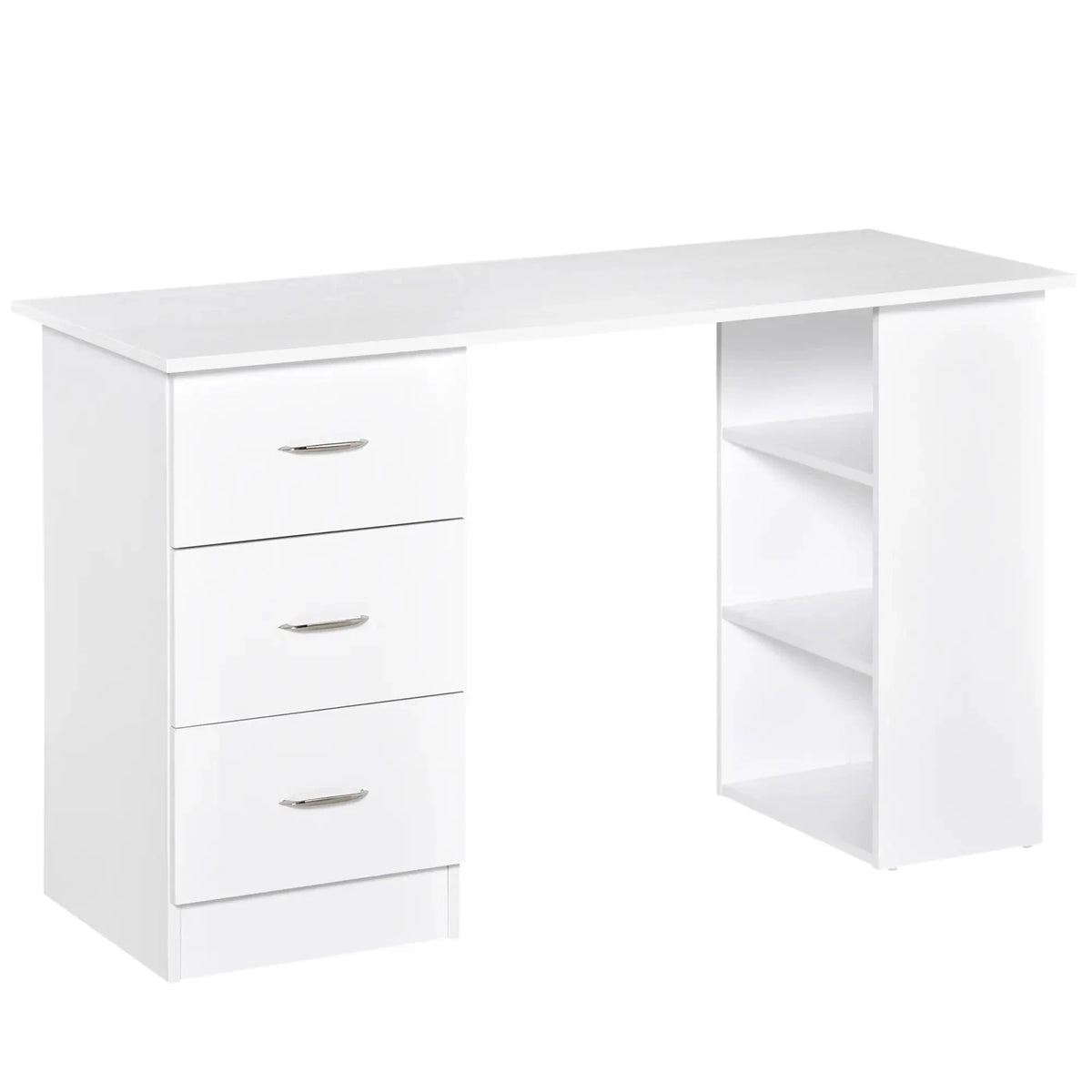 Aosom Computer Office Desk With 3 Shelves and 3 Storage Drawers, image 10
