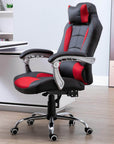 Aosom Ergonomic Swivel Recliner Height Adjustable Racing Office Gaming Chair in Faux Leather, image 1