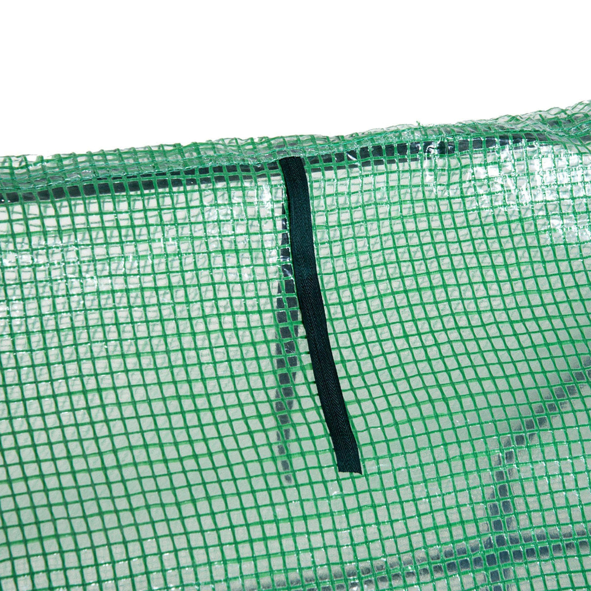Aosom Long Tunnel 3 Door Metal and Plastic Portable Backyard Greenhouse in Green, image 9
