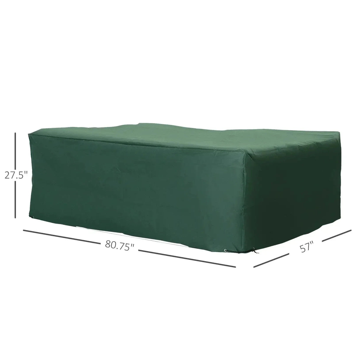 Aosom Water Resistant Outdoor Patio Furniture Set Cover in Green, image 39