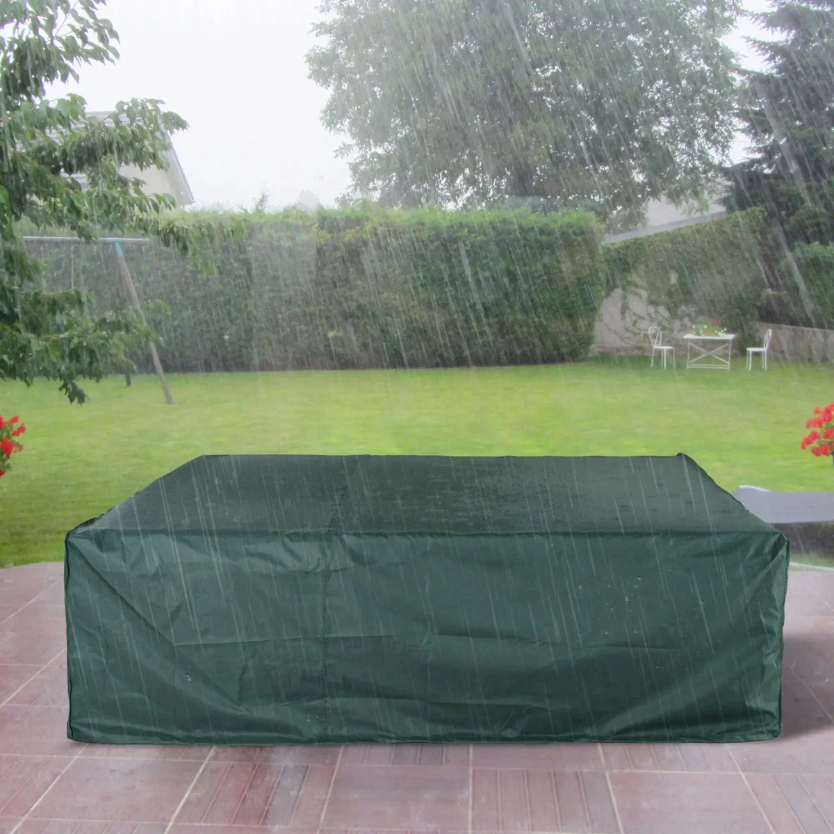 Aosom Water Resistant Outdoor Patio Furniture Set Cover in Green, image 6