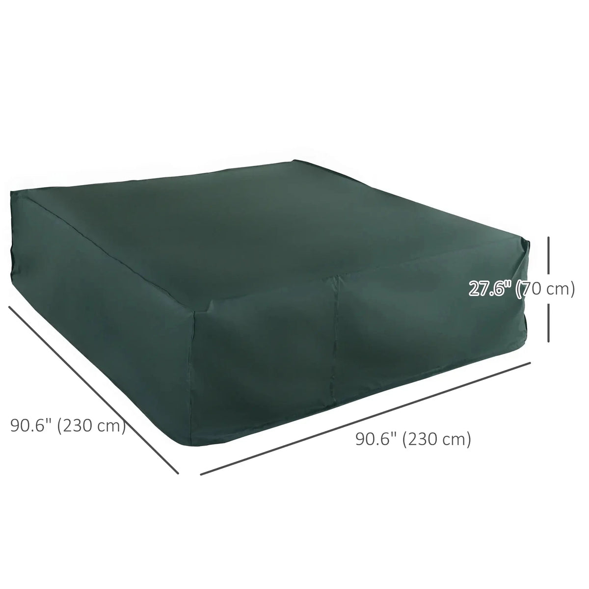 Aosom Water Resistant Outdoor Patio Furniture Set Cover in Green, image 2