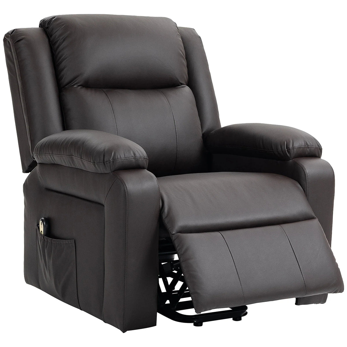 Aosom Faux Leather Upholstered Power Lift Recliner Chair, image 2