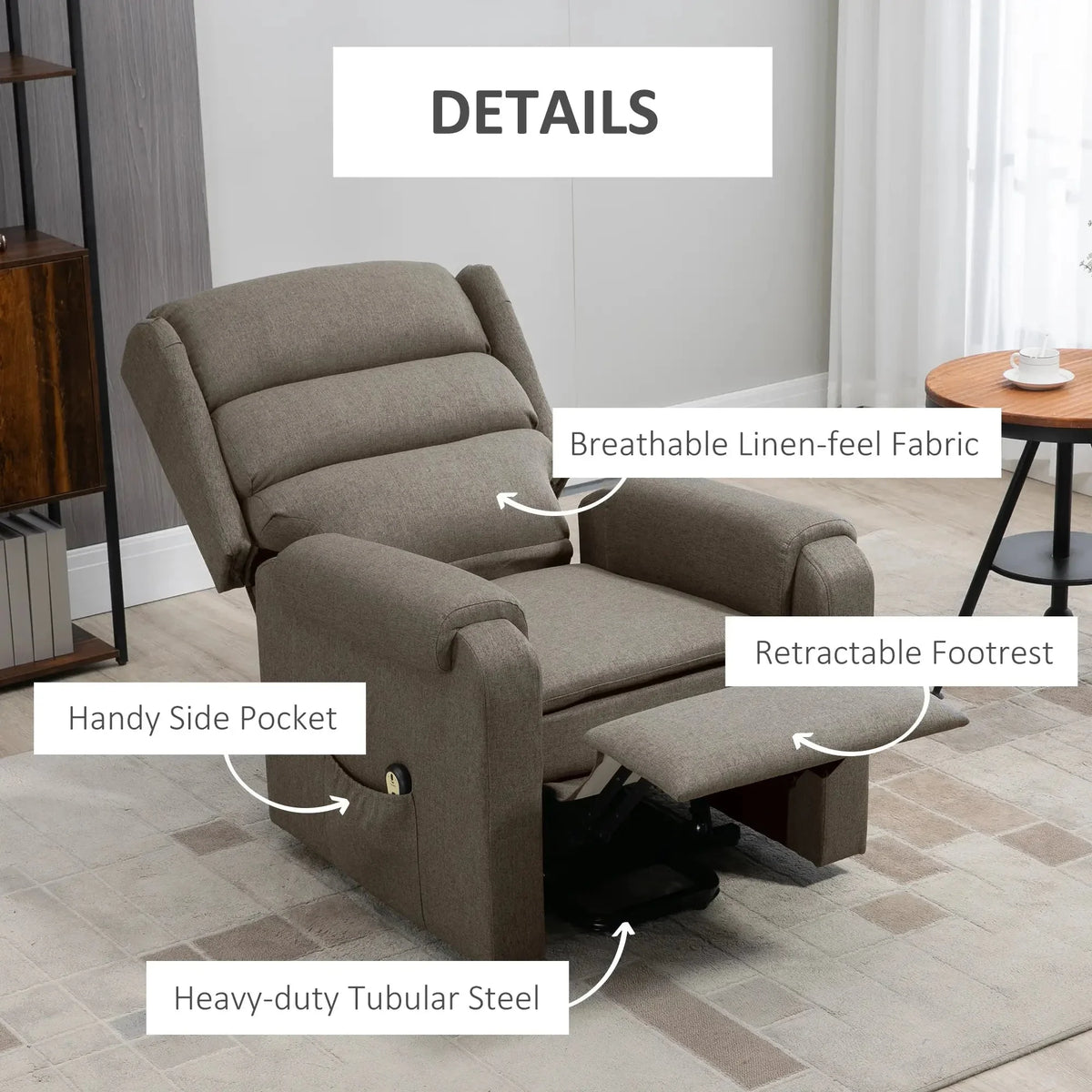 Aosom Lift Power Recliner Chair, image 4
