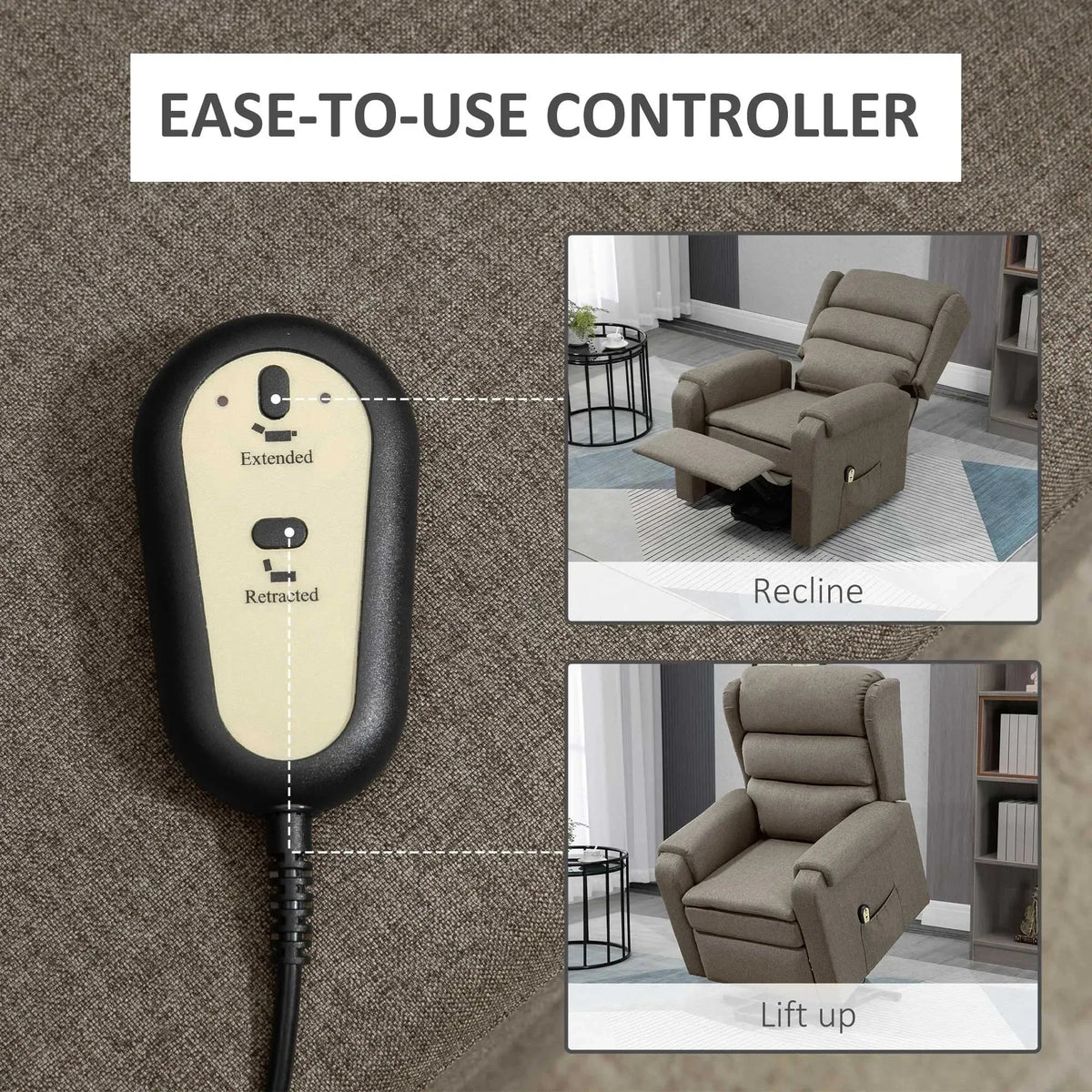 Aosom Lift Power Recliner Chair, image 6