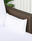 Aosom 3 Piece Modern Outdoor Patio Hand Woven Rattan Wicker Sectional Sofa with Coffee Table, image 49