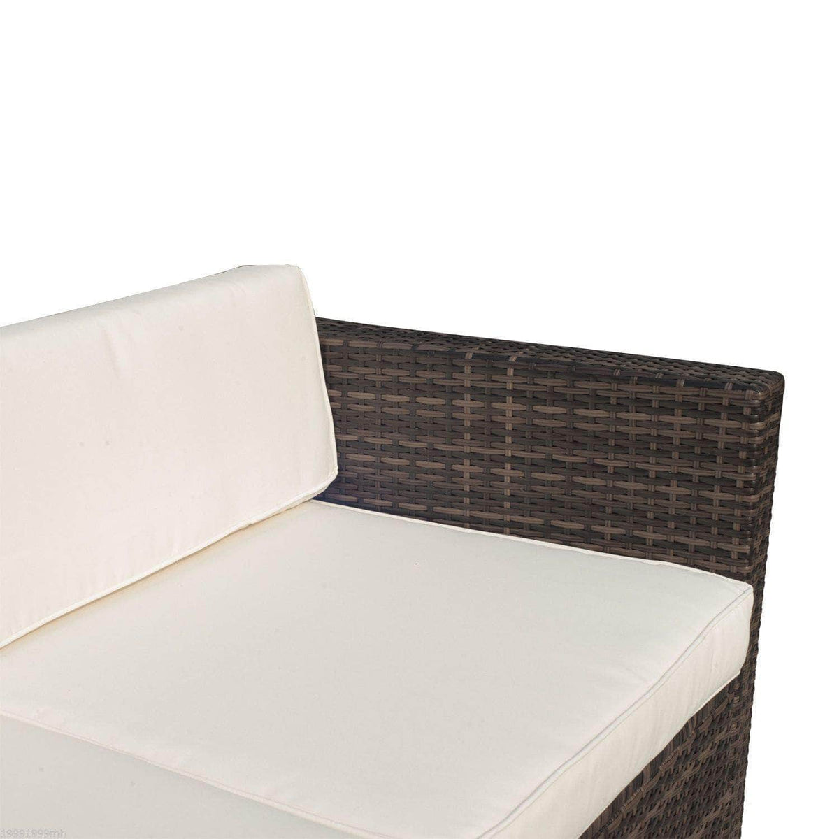 Aosom 5 Piece Outdoor Patio Rattan Wicker Modular Sectional Sofa Set with Coffee Table, image 13