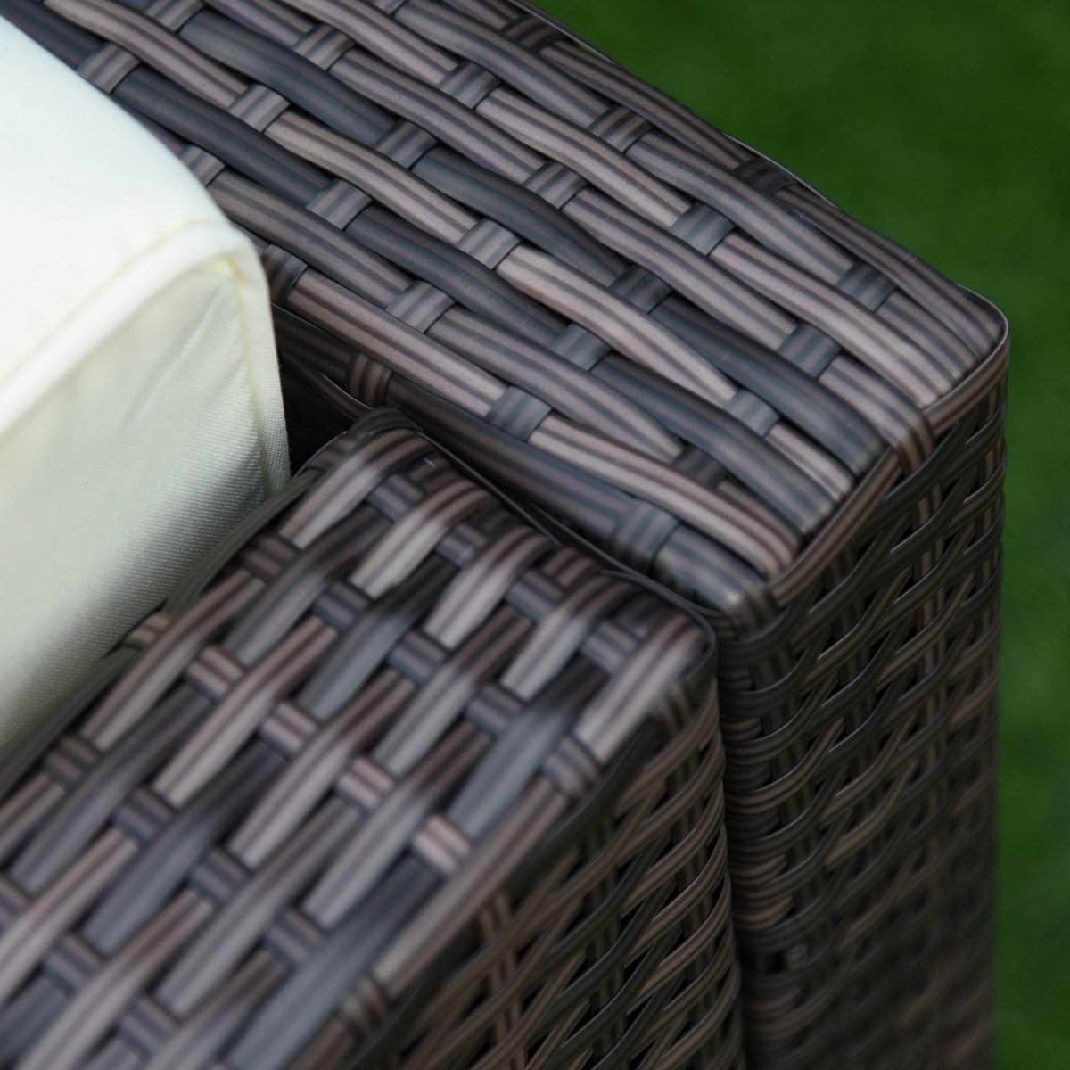 Aosom 5 Piece Outdoor Patio Rattan Wicker Modular Sectional Sofa Set with Coffee Table, image 17