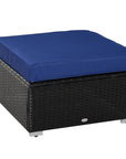 Aosom 6 Piece Outdoor Patio Rattan Wicker Modular Sectional Sofa Set with Coffee Table, image 17