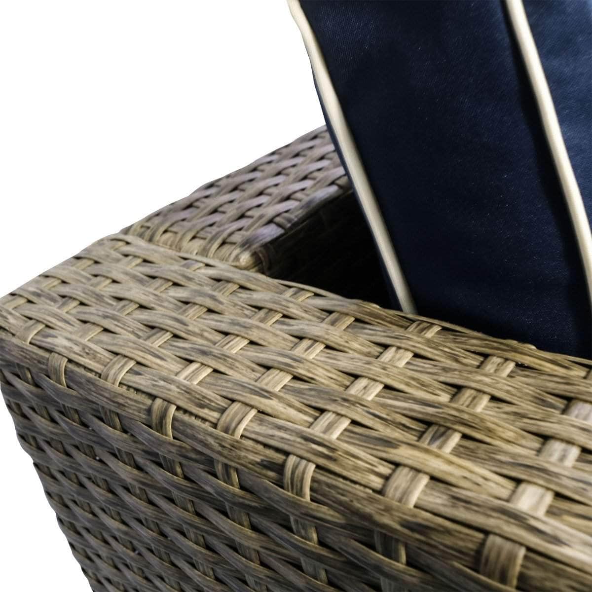Aosom 6 Piece Outdoor Patio Rattan Wicker Modular Sectional Sofa Set with Coffee Table, image 27