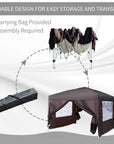 Aosom 10ft x 10ft Gazebo Canopy Portable Outdoor Folding Pop Up Tent, image 19