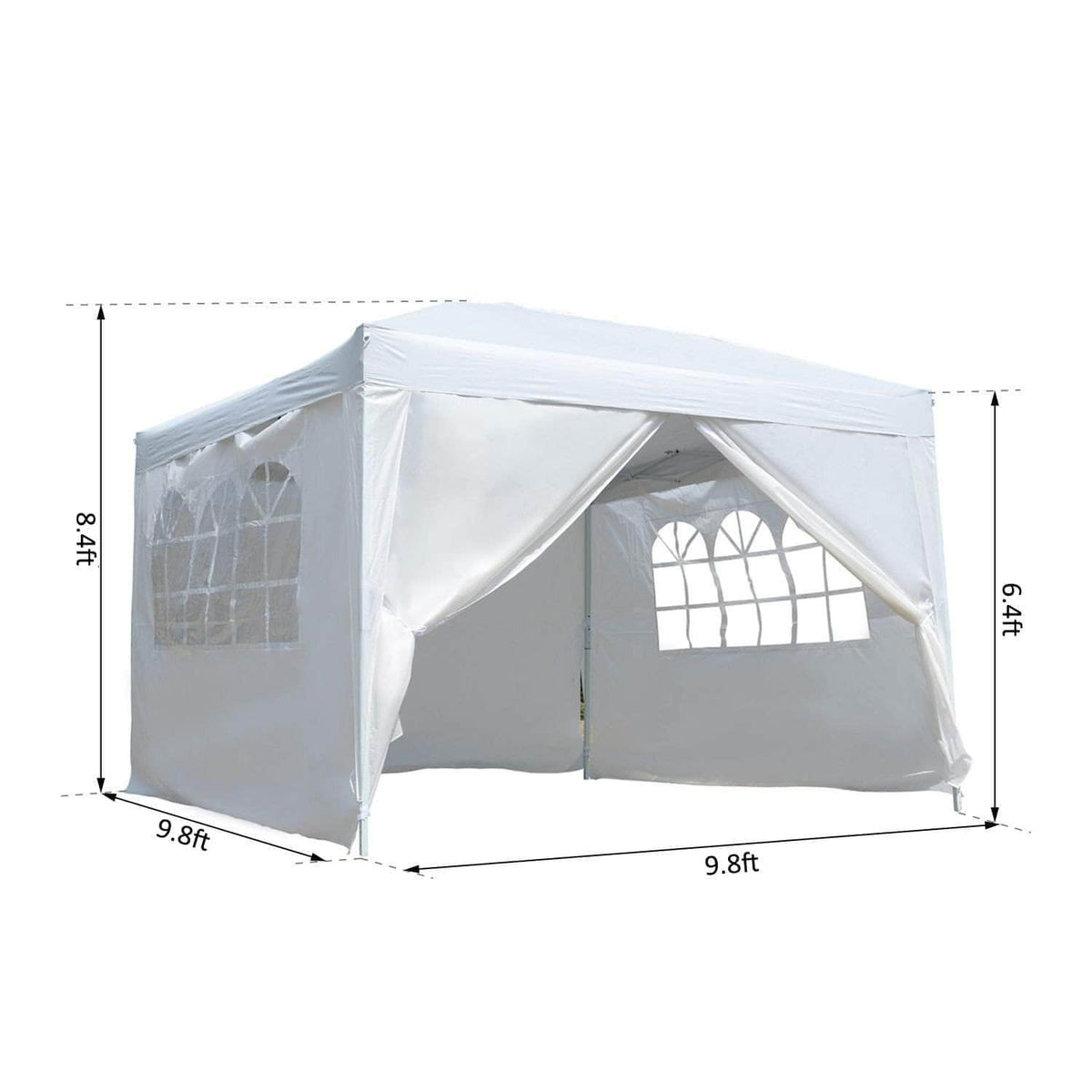 Aosom 10ft x 10ft Gazebo Canopy Portable Outdoor Folding Pop Up Tent, image 5