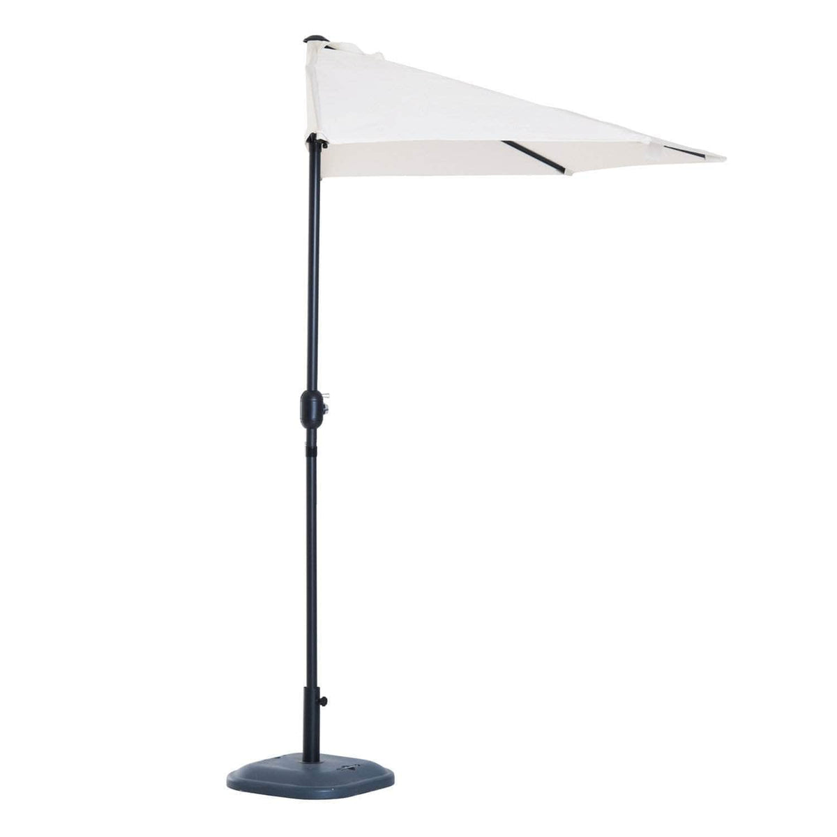 Aosom 9ft Outdoor Patio Half Round Umbrella Sunshield, image 7