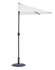 Aosom 9ft Outdoor Patio Half Round Umbrella Sunshield, image 7