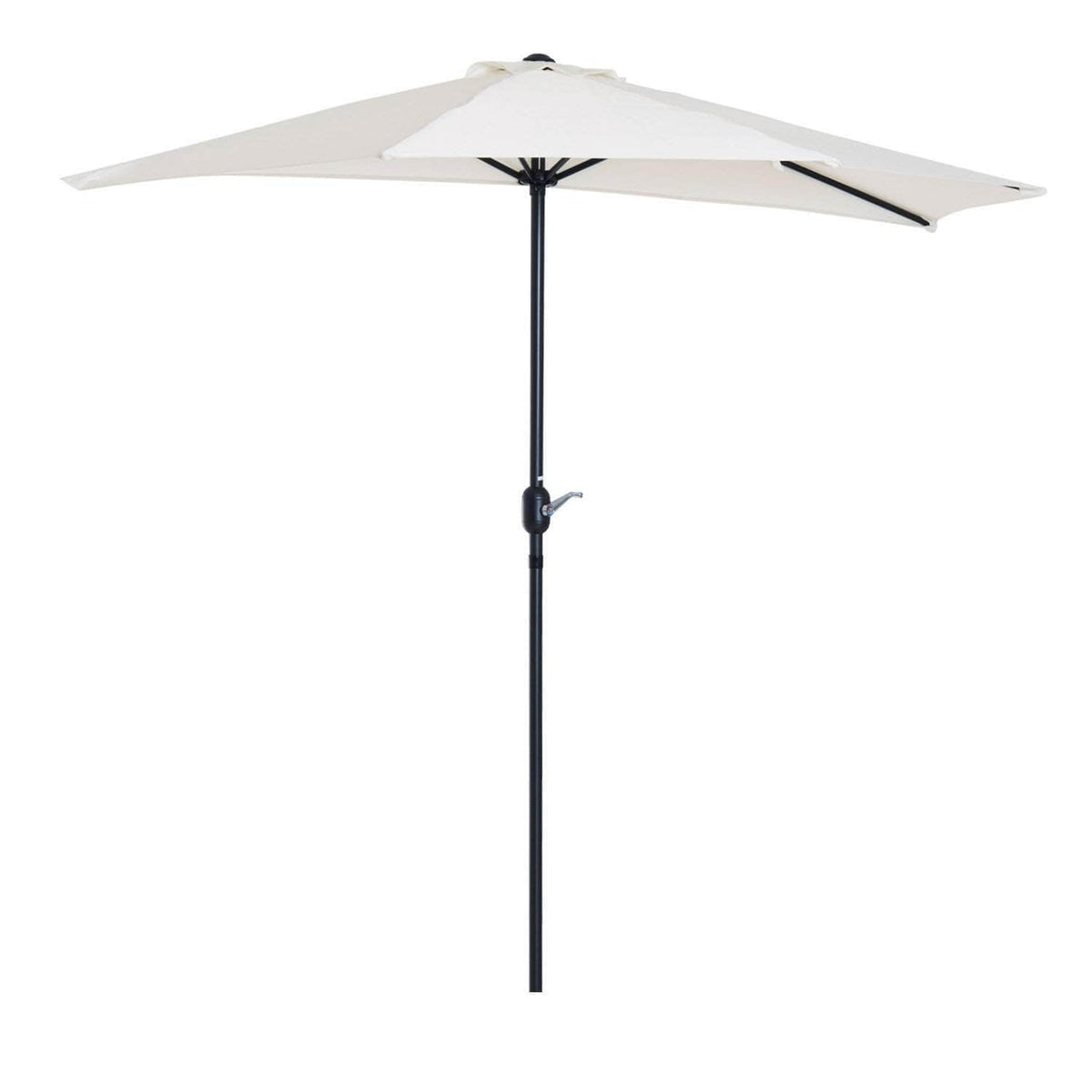 Aosom 9ft Outdoor Patio Half Round Umbrella Sunshield, image 2