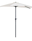 Aosom 9ft Outdoor Patio Half Round Umbrella Sunshield, image 2