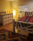 Canadian Log Furniture Yellowstone Solid Wood Log Cabin Bed Frame, image 3