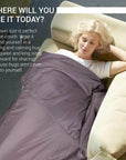 Hush Blankets Hush Iced 2.0 Organic Bamboo Cooling Weighted Blanket, image 3